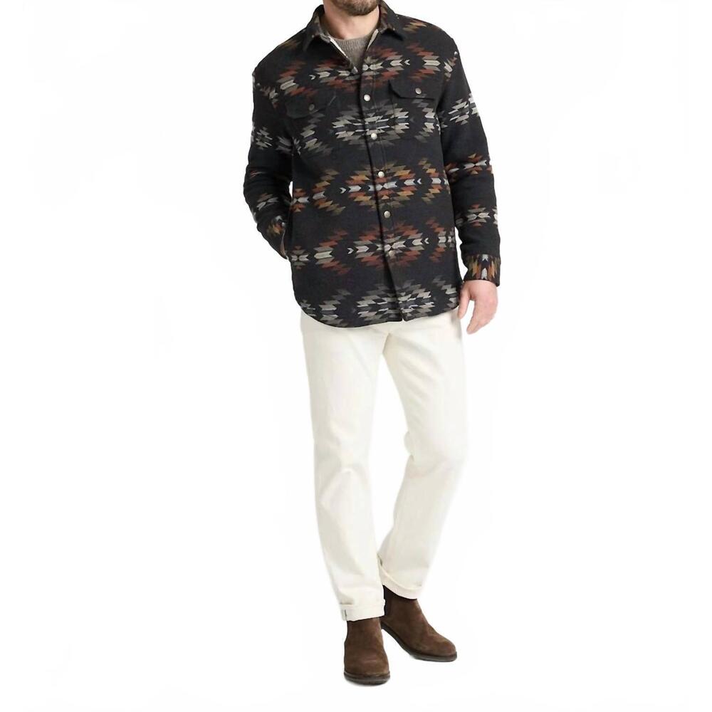 NEW PENDLETON wyeth falls chamois sherpa-lined shirt jacket in wyeth falls oxfor